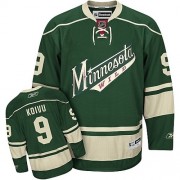 Minnesota Wild ＃9 Youth Mikko Koivu Reebok Authentic Green Third Jersey