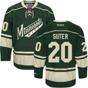Minnesota Wild ＃20 Men's Ryan Suter Reebok Authentic Green Third Jersey