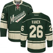 Minnesota Wild ＃26 Men's Thomas Vanek Reebok Authentic Green Third Jersey