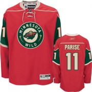 Minnesota Wild ＃11 Youth Zach Parise Reebok Authentic Red Home Jersey