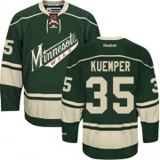 Minnesota Wild ＃35 Men's Darcy Kuemper Reebok Premier Green Third Jersey