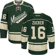 Minnesota Wild ＃16 Men's Jason Zucker Reebok Authentic Green Third Jersey