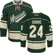Minnesota Wild ＃24 Men's Matt Cooke Reebok Authentic Green Third Jersey