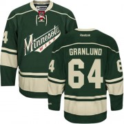 Minnesota Wild ＃64 Men's Mikael Granlund Reebok Authentic Green Third Jersey