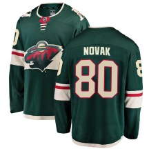 Minnesota Wild Youth Pavel Novak Fanatics Branded Breakaway Green Home Jersey