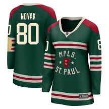 Minnesota Wild Women's Pavel Novak Fanatics Branded Breakaway Green 2022 Winter Classic Jersey