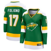 Minnesota Wild Women's Marcus Foligno Fanatics Branded Breakaway Green Special Edition 2.0 Jersey