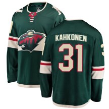 Minnesota Wild Men's Kaapo Kahkonen Fanatics Branded Breakaway Green Home Jersey