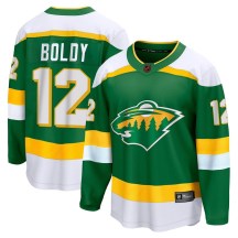 Minnesota Wild Youth Matt Boldy Fanatics Branded Breakaway Green Special Edition 2.0 Jersey