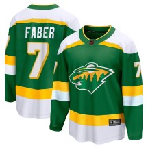 Minnesota Wild Youth Brock Faber Fanatics Branded Breakaway Green Special Edition 2.0 Jersey