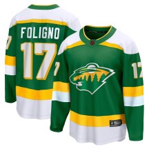 Minnesota Wild Youth Marcus Foligno Fanatics Branded Breakaway Green Special Edition 2.0 Jersey