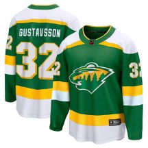 Minnesota Wild Youth Filip Gustavsson Fanatics Branded Breakaway Green Special Edition 2.0 Jersey