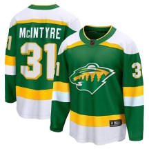 Minnesota Wild Youth Zane McIntyre Fanatics Branded Breakaway Green Special Edition 2.0 Jersey