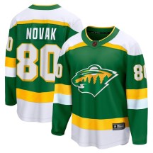 Minnesota Wild Youth Pavel Novak Fanatics Branded Breakaway Green Special Edition 2.0 Jersey