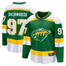 Minnesota Wild Youth Dmitry Ovchinnikov Fanatics Branded Breakaway Green Special Edition 2.0 Jersey