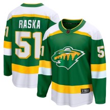 Minnesota Wild Youth Adam Raska Fanatics Branded Breakaway Green Special Edition 2.0 Jersey