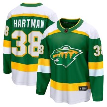 Minnesota Wild Men's Ryan Hartman Fanatics Branded Breakaway Green Special Edition 2.0 Jersey