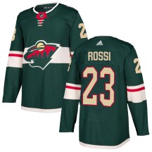 Minnesota Wild Men's Marco Rossi Adidas Authentic Green Home Jersey