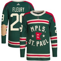 Minnesota Wild Youth Marc-Andre Fleury Adidas Authentic Green 2022 Winter Classic Player Jersey