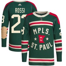 Minnesota Wild Youth Marco Rossi Adidas Authentic Green 2022 Winter Classic Player Jersey