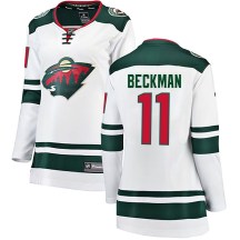 Minnesota Wild Women's Adam Beckman Fanatics Branded Breakaway White Away Jersey