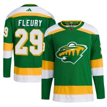 Minnesota Wild Youth Marc-Andre Fleury Adidas Authentic Green Reverse Retro 2.0 Jersey