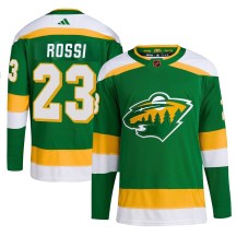 Minnesota Wild Youth Marco Rossi Adidas Authentic Green Reverse Retro 2.0 Jersey
