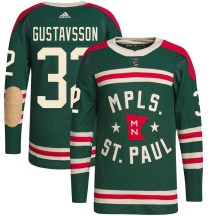 Minnesota Wild Youth Filip Gustavsson Adidas Authentic Green 2022 Winter Classic Player Jersey
